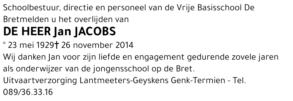 Jan JACOBS