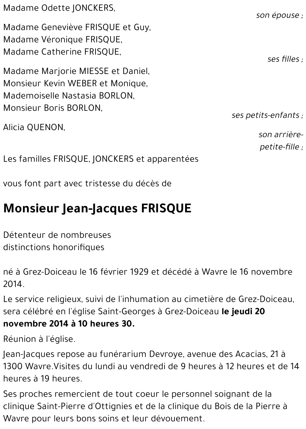 Jean-Jacques FRISQUE