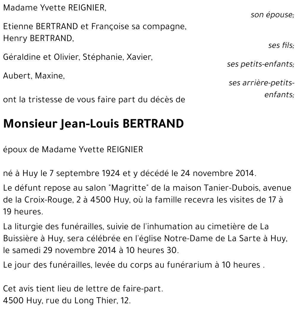 Jean-Louis BERTRAND