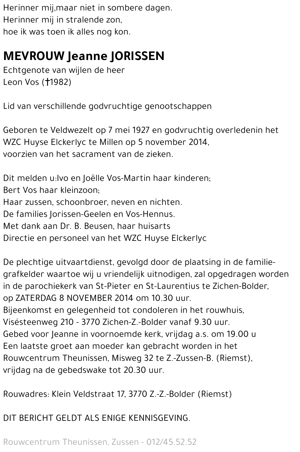 Jeanne Jorissen