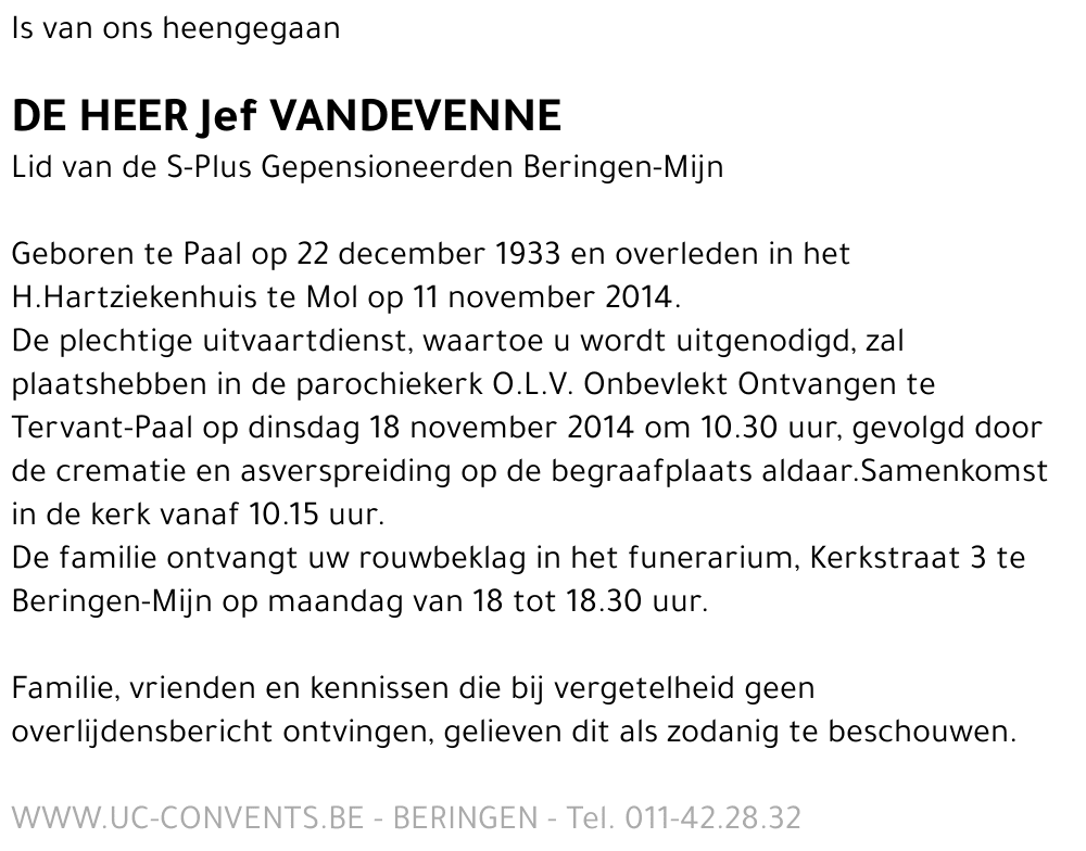 Jef Vandevenne