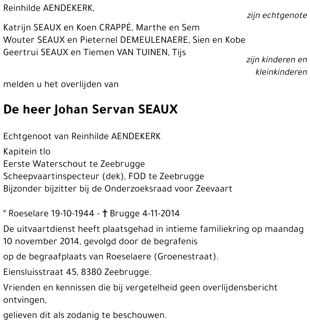 Johan Servan SEAUX