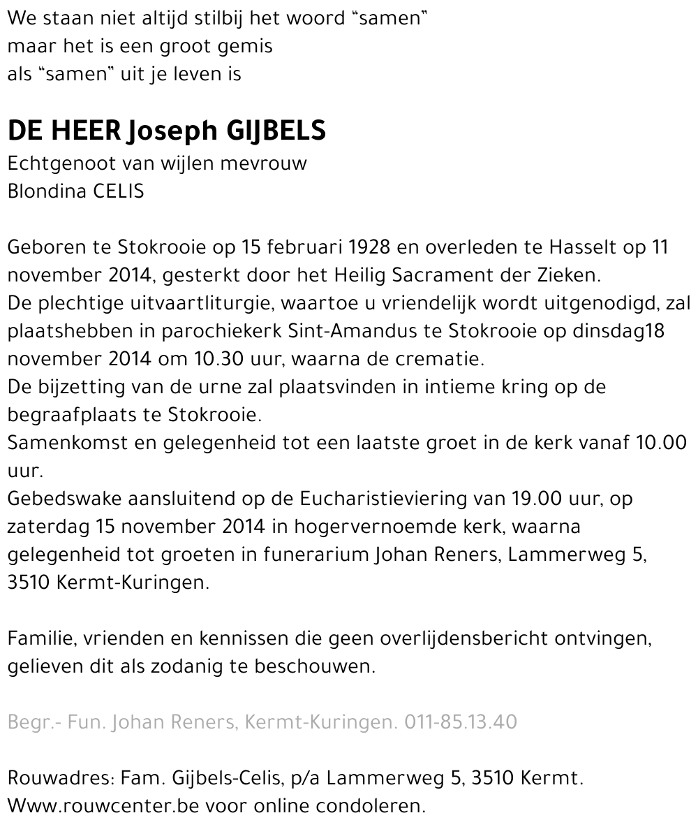 Joseph GIJBELS
