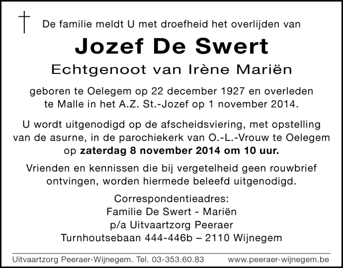 Josephus De Swert