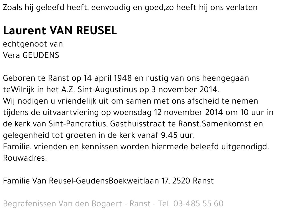 Laurent Van Reusel