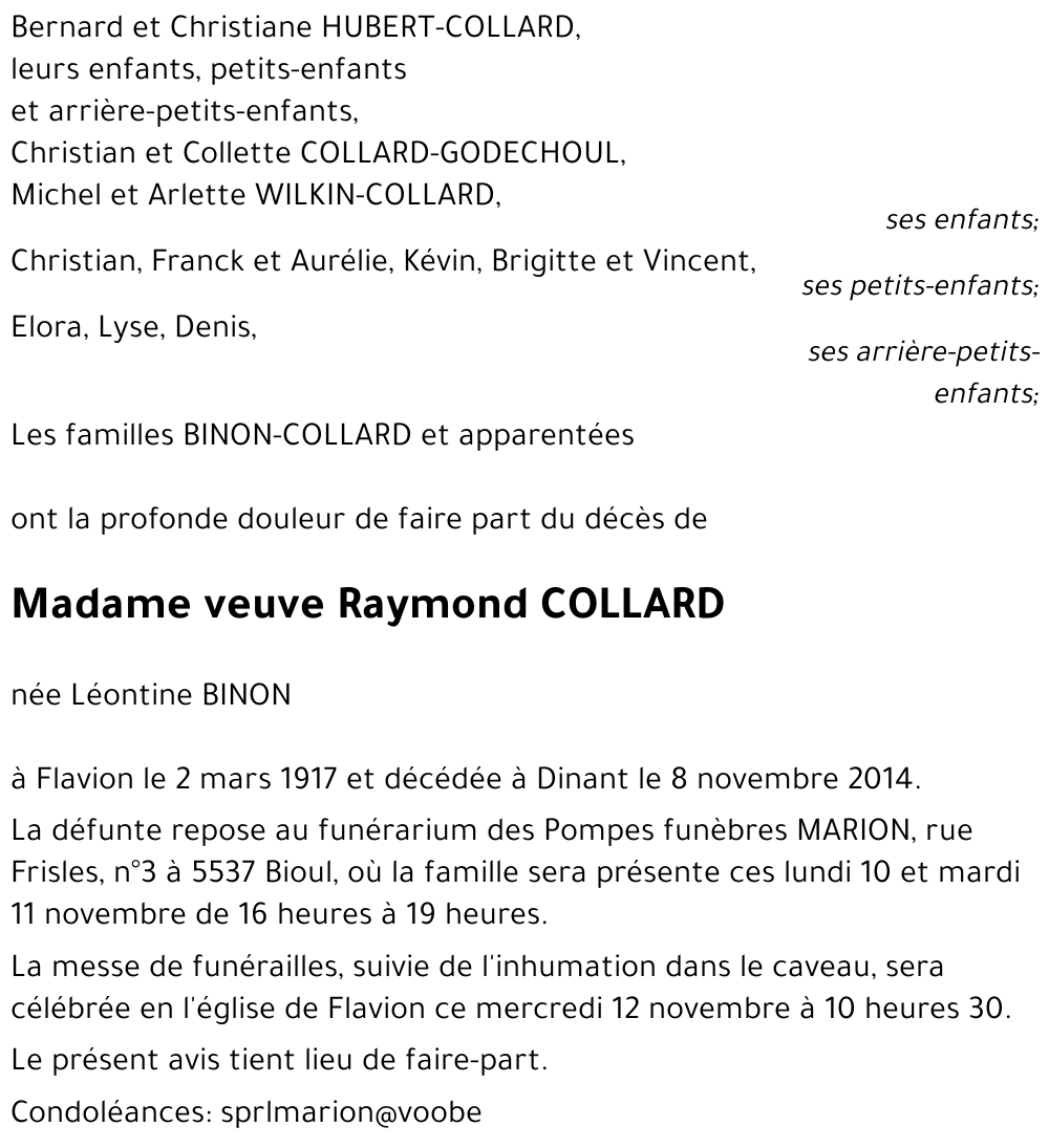 Léontine BINON