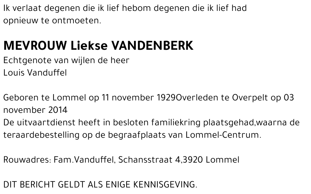 Liekse Vandenberk