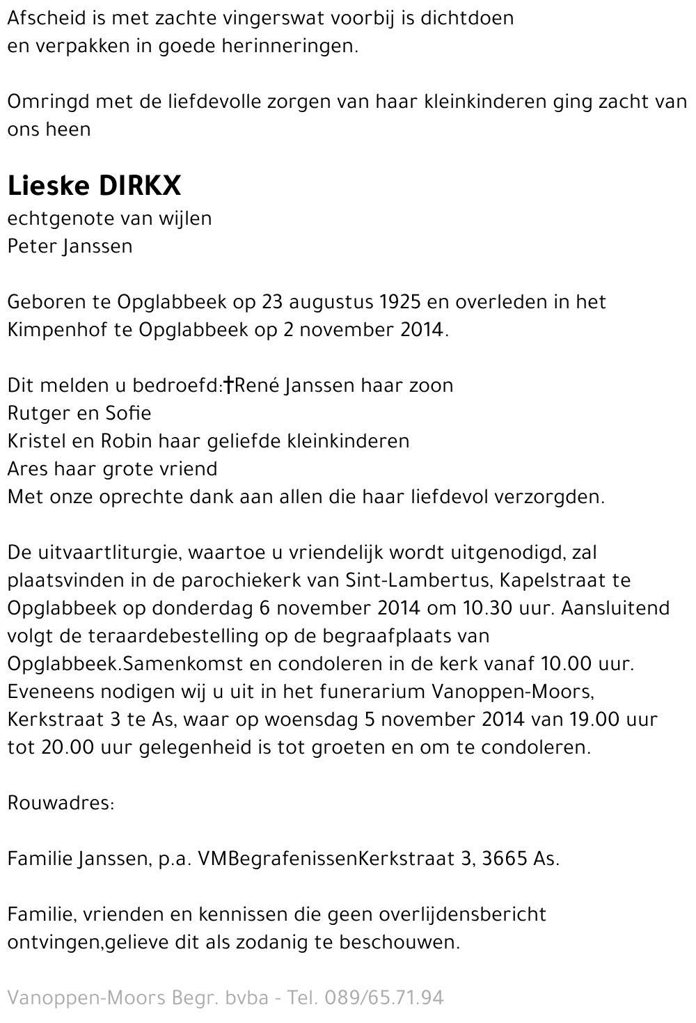 Lieske Dirkx