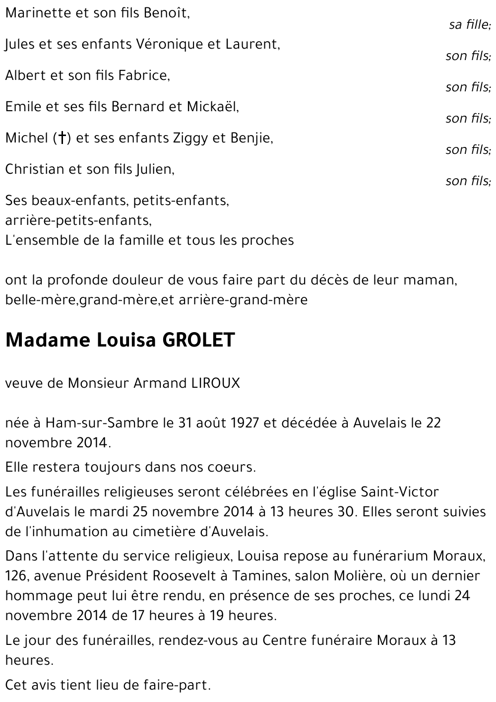 Louisa GROLET