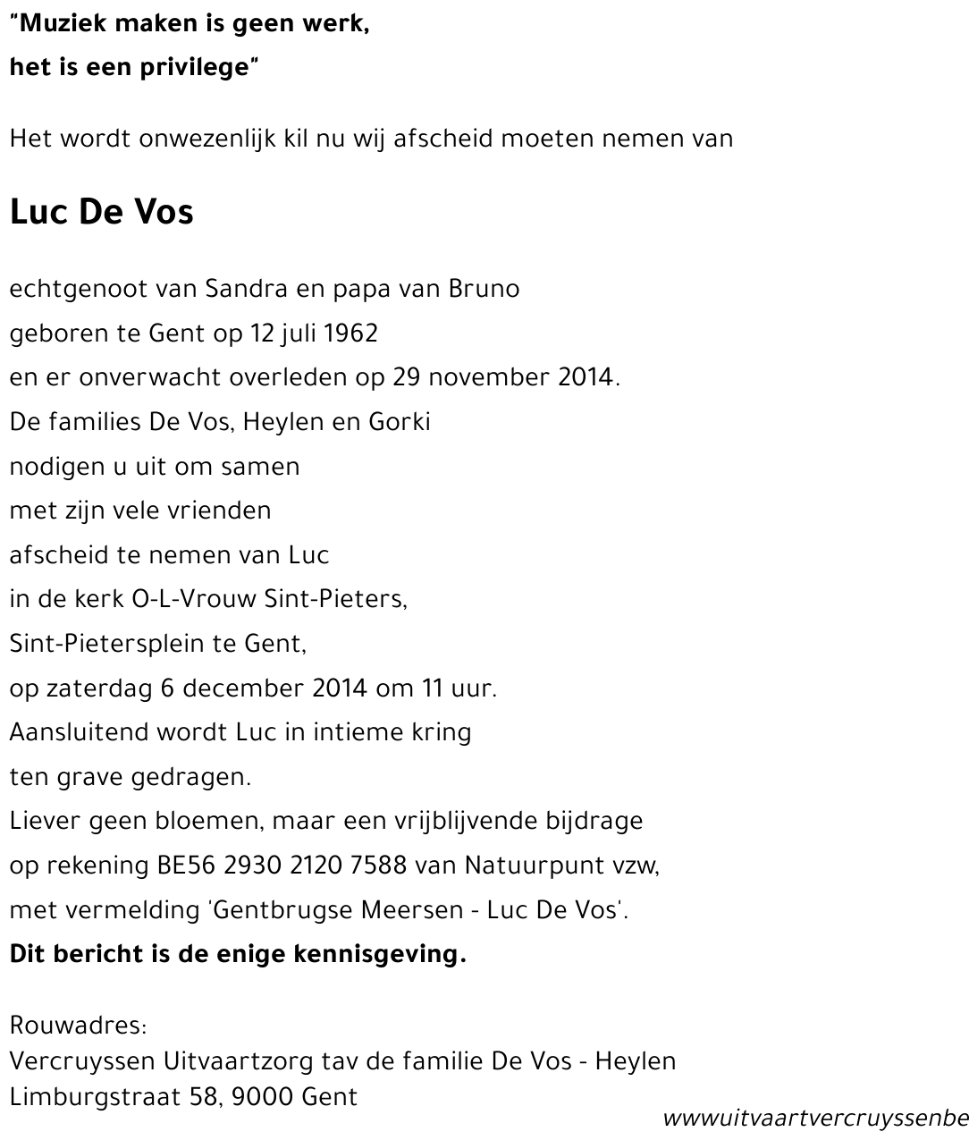 Luc De Vos