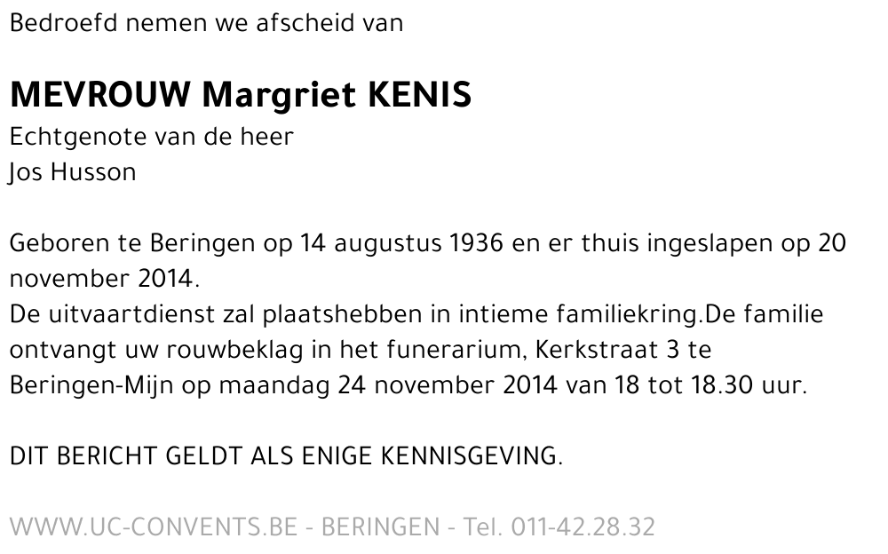 Margriet Kenis