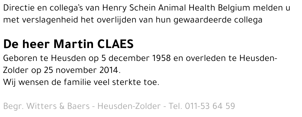 Martin Claes