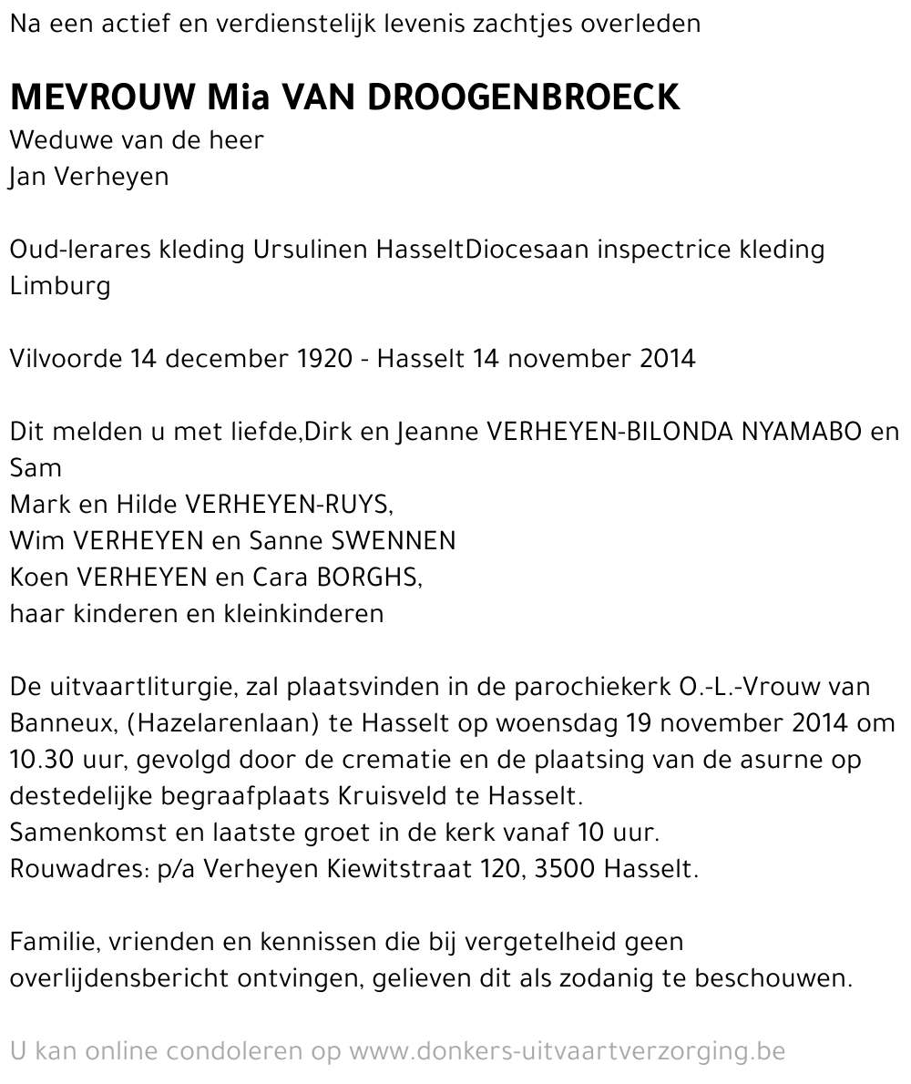 Mia Van Droogenbroeck