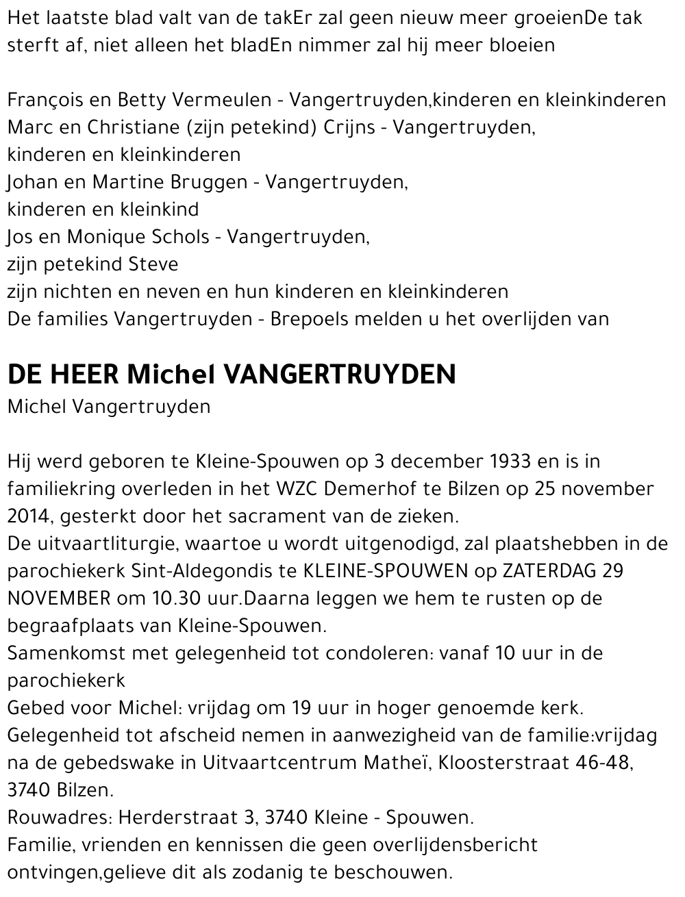 Michel Vangertruyden