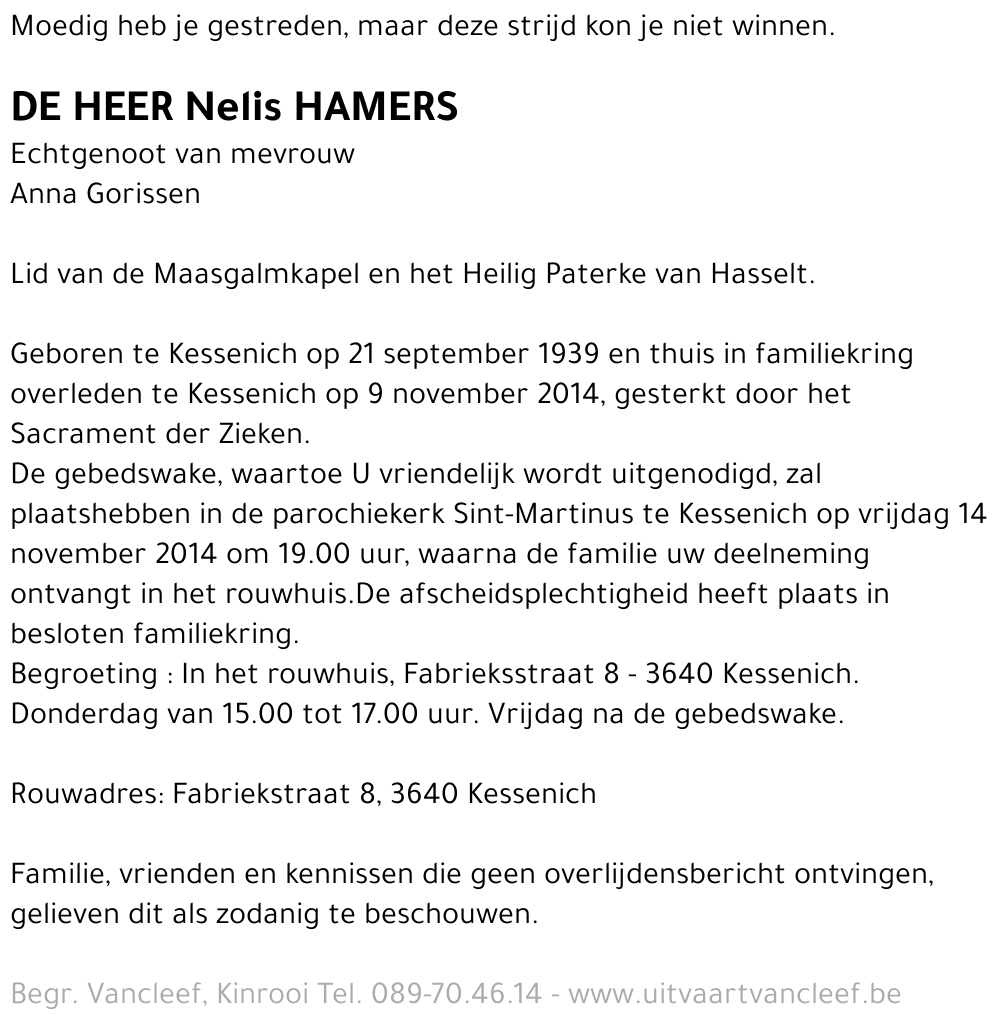 Nelis Hamers