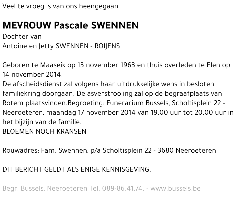 Pascale SWENNEN