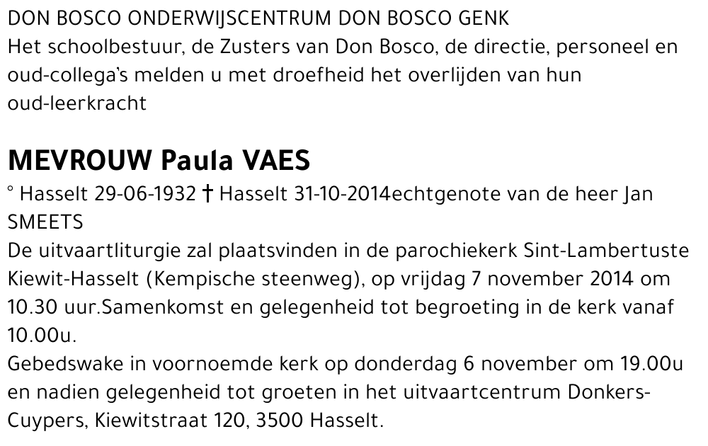 Paula Vaes