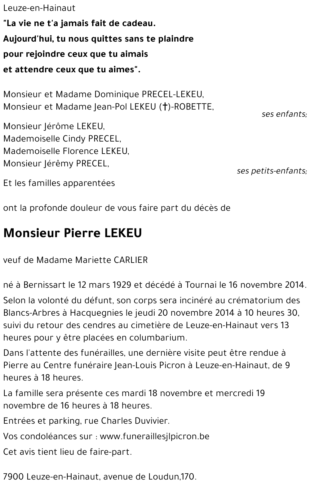 Pierre LEKEU