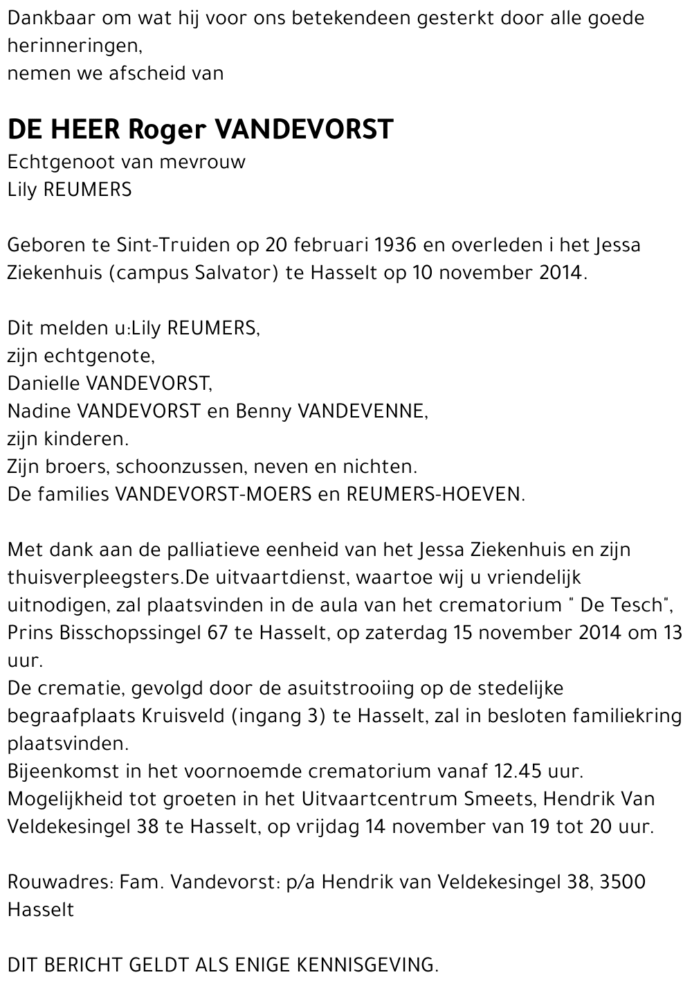 Roger Vandevorst