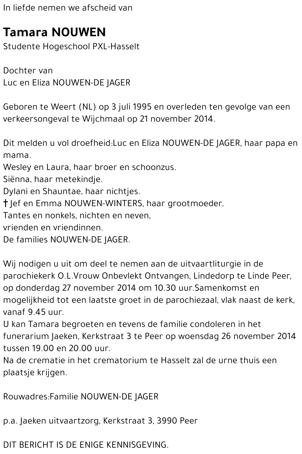 Tamara NOUWEN