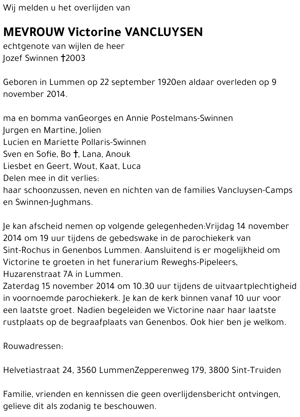 Victorine Vancluysen