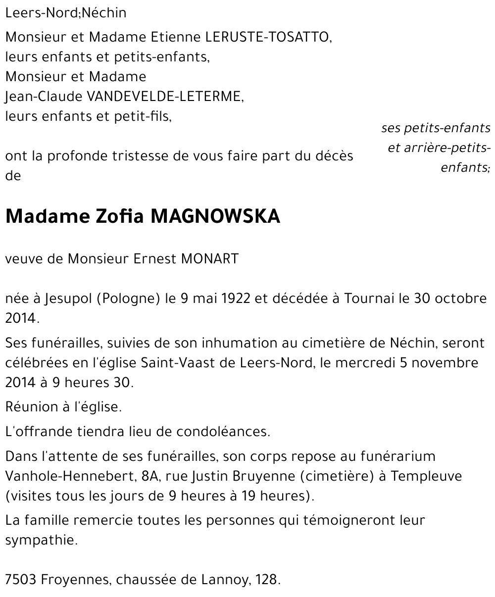 Zofia MAGNOWSKA