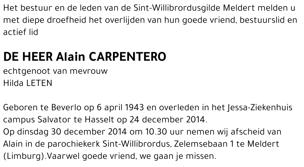 Alain CARPENTERO