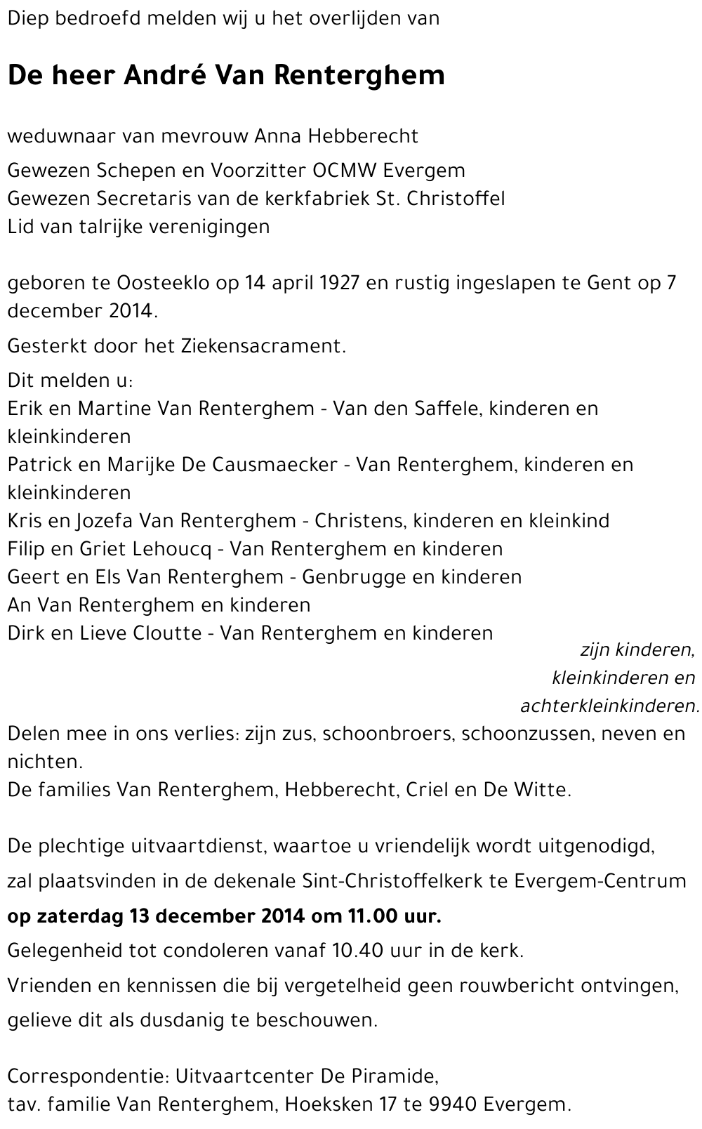 André Van Renterghem
