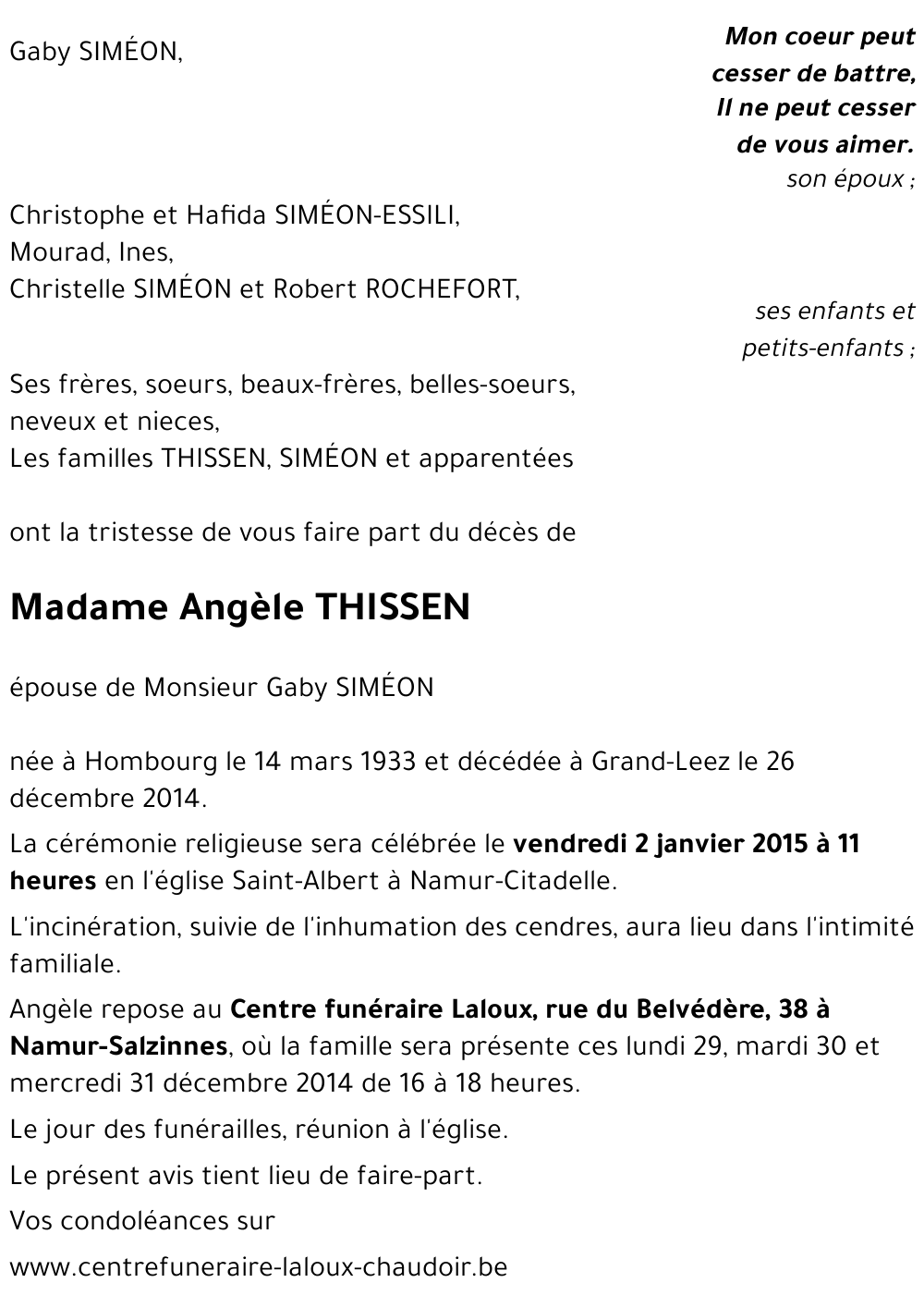 Angèle THISSEN