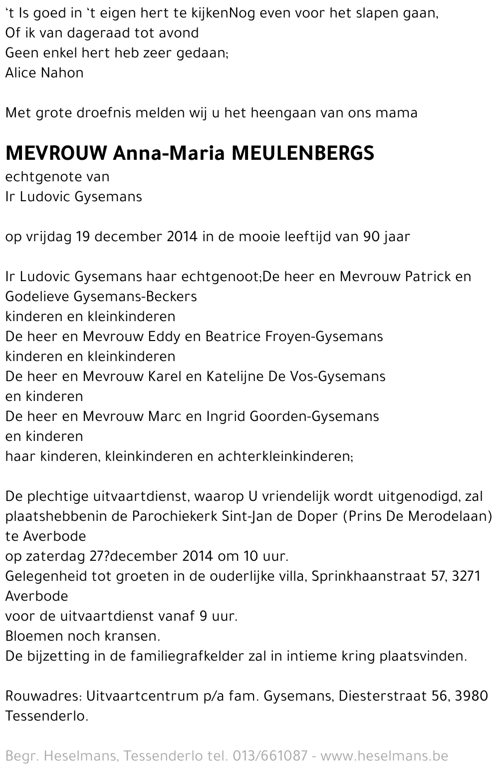 Anna-Maria Meulenbergs