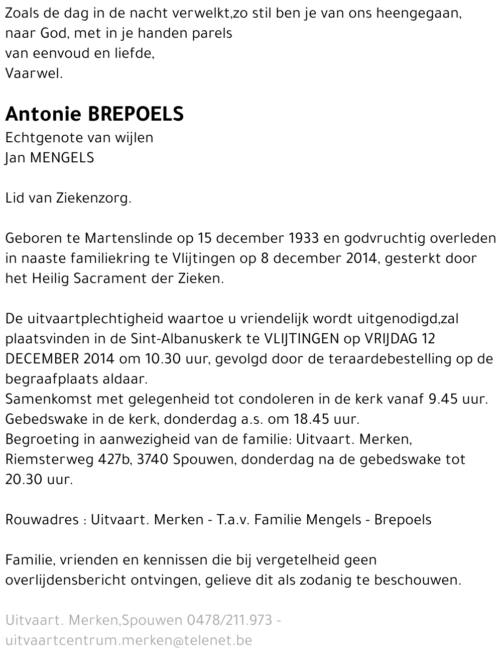 Antonie BREPOELS
