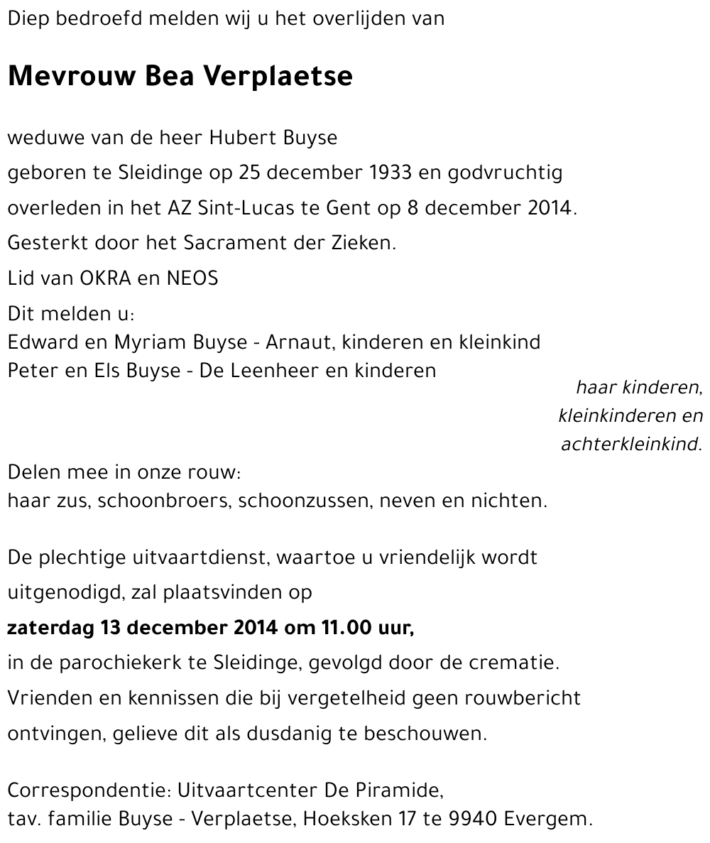 Bea Verplaetse