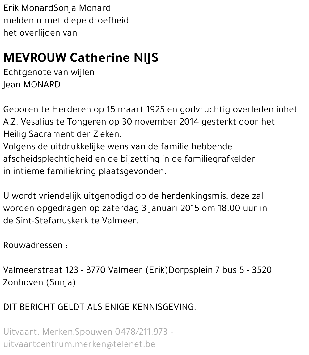 Catherine NIJS