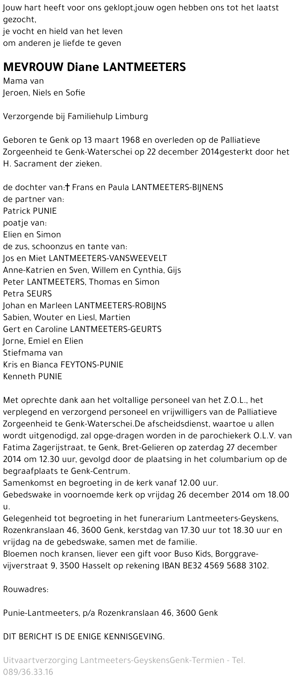 Diane LANTMEETERS