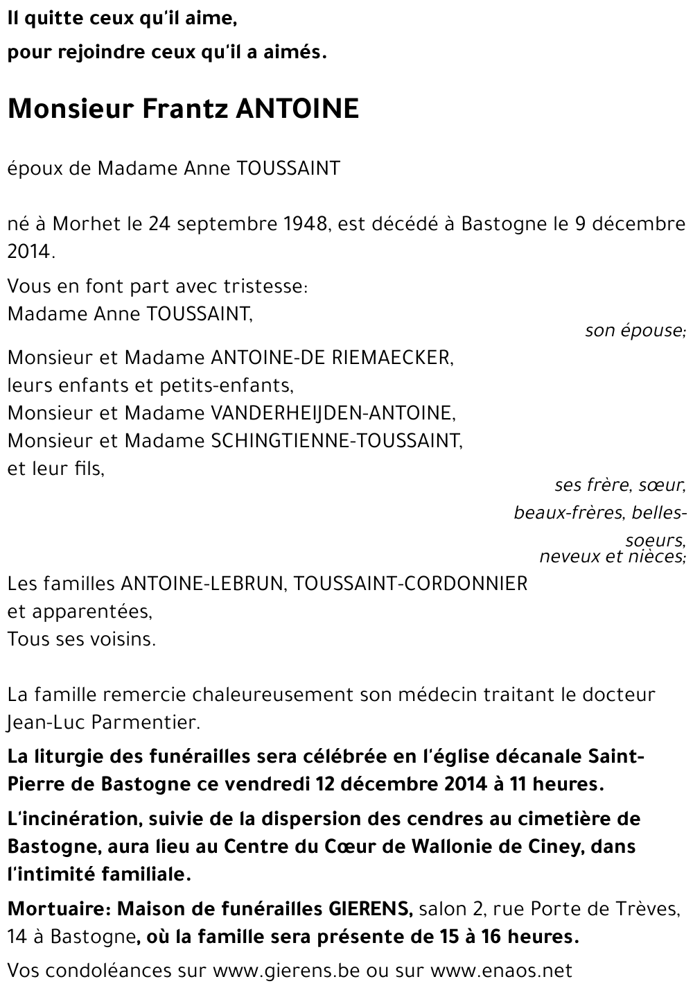 Frantz ANTOINE