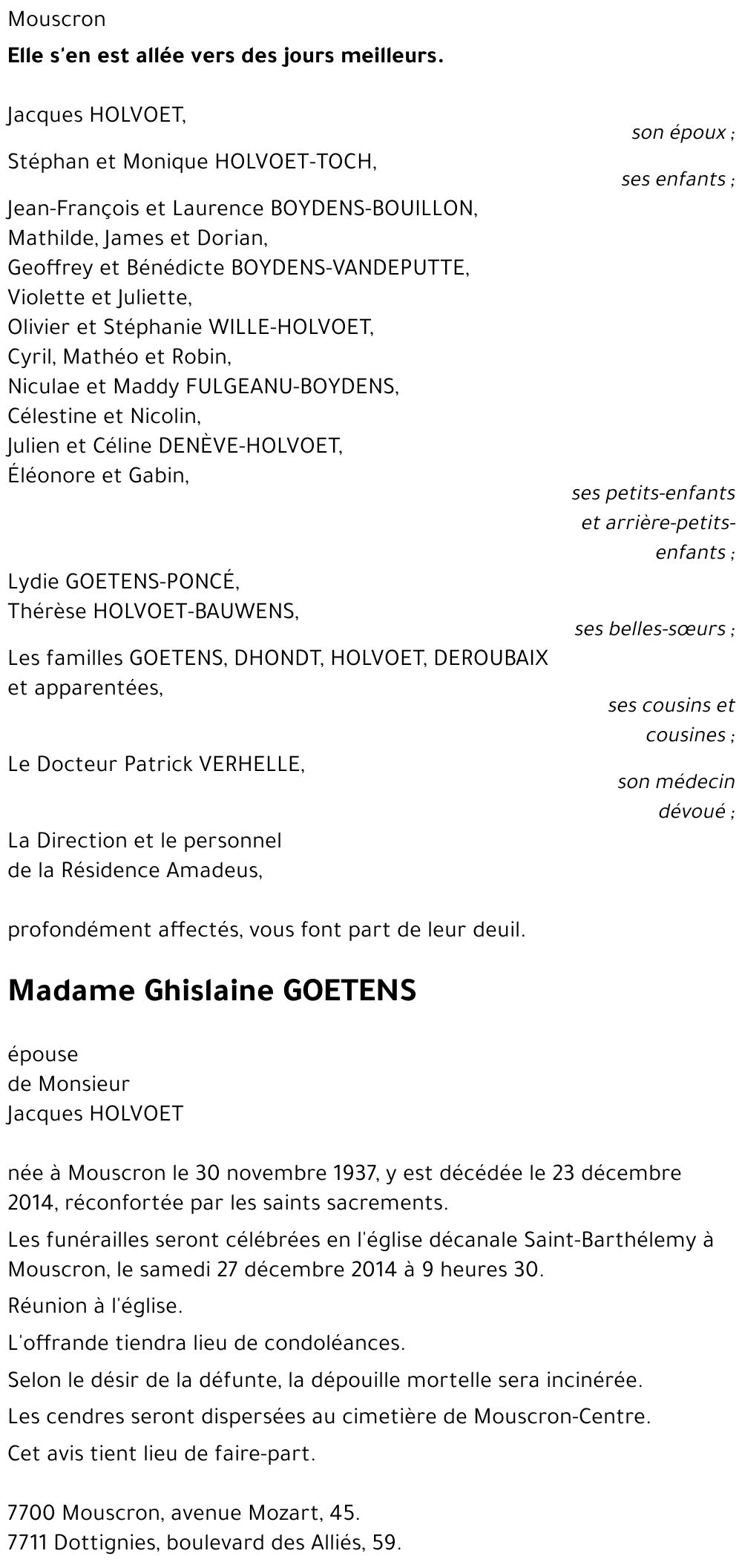 Ghislaine GOETENS