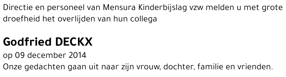 Godfried Deckx