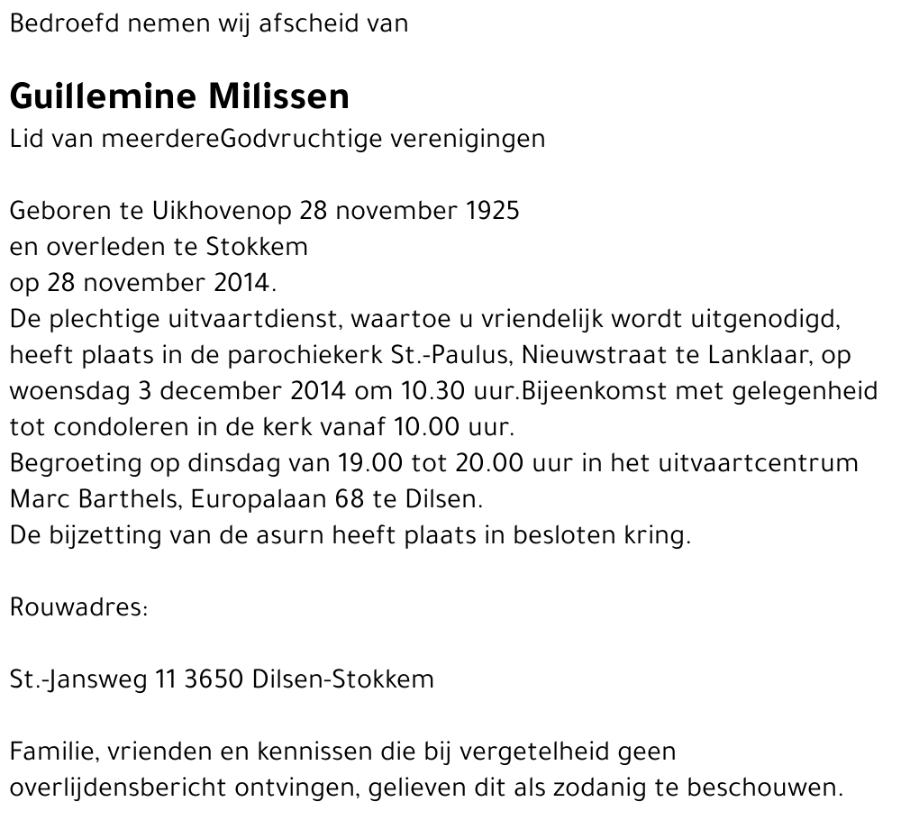 Guillemine Milissen