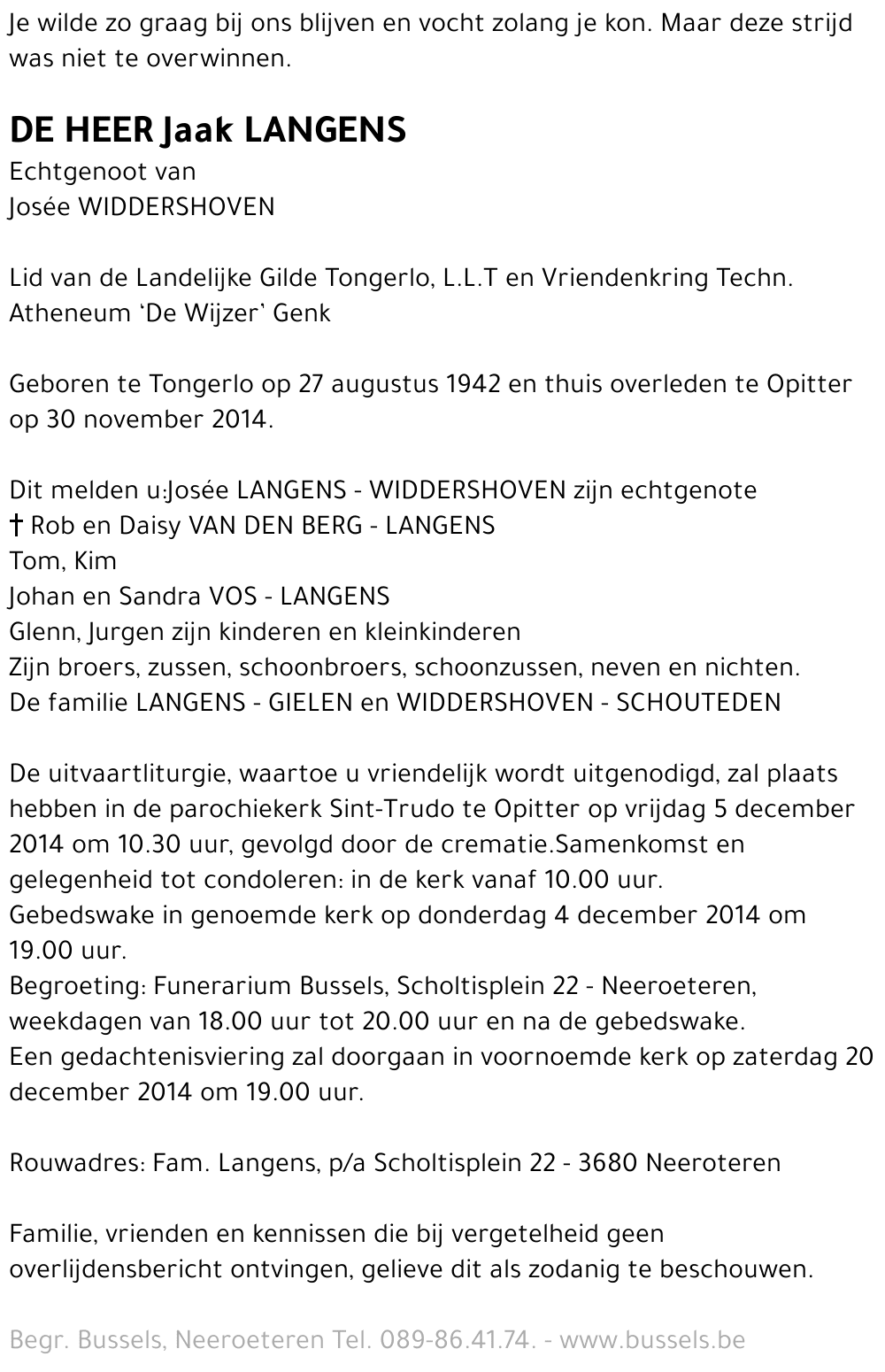 Jaak LANGENS