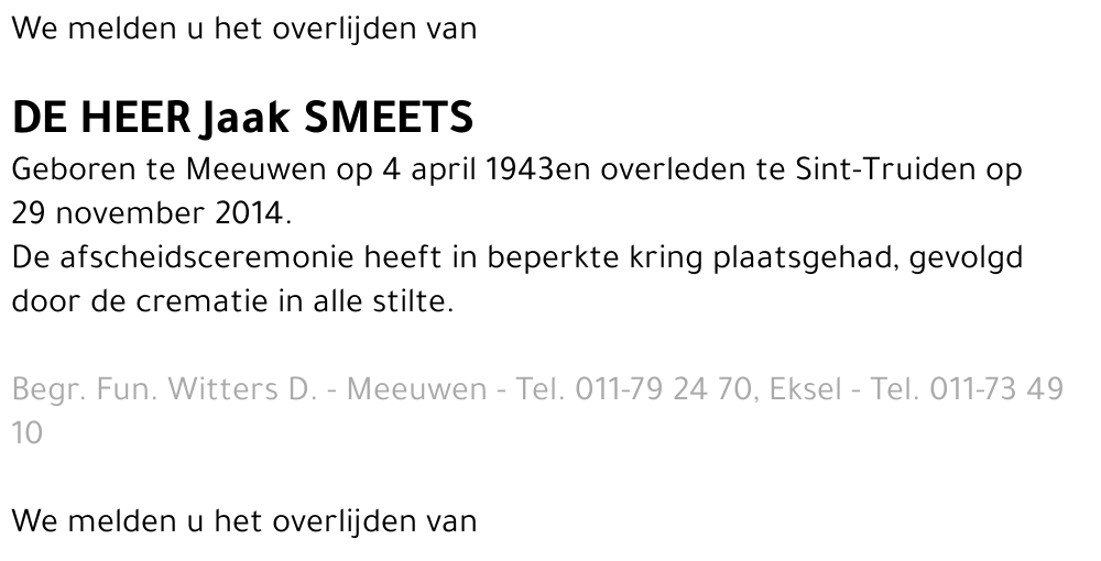Jaak Smeets