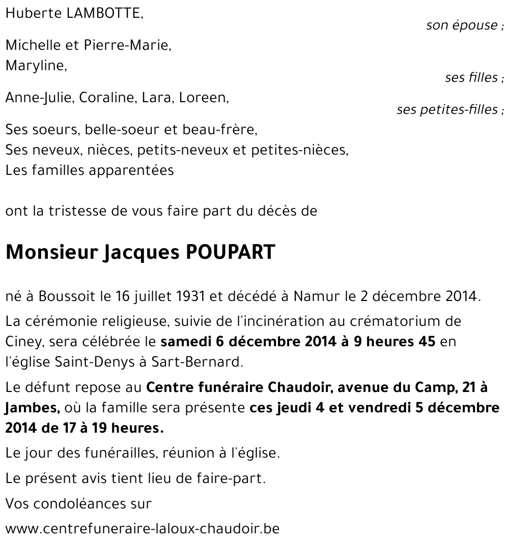 Jacques POUPART