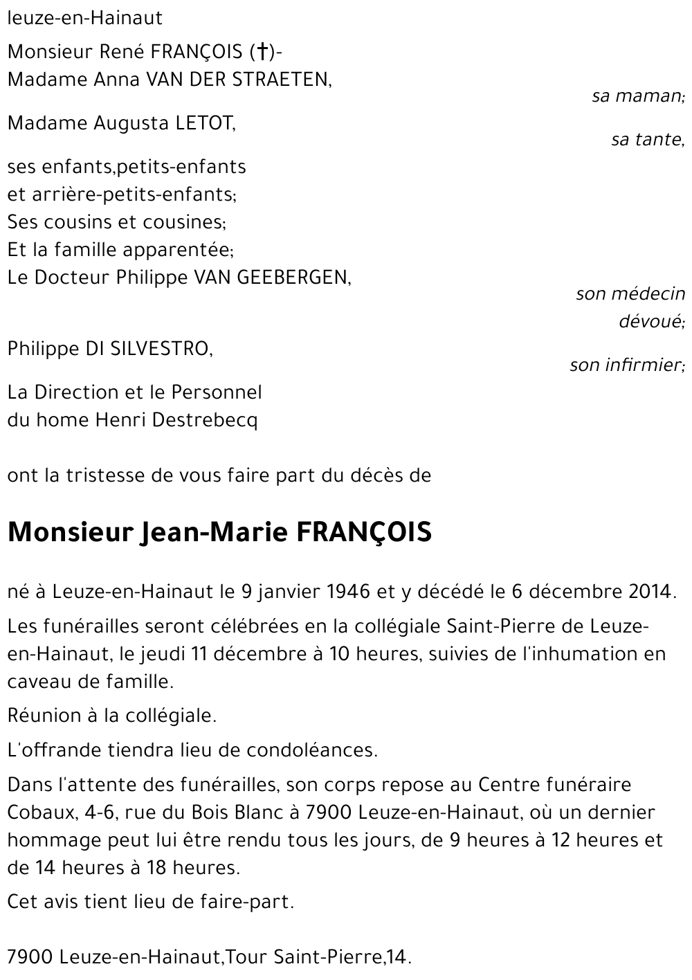 Jean-Marie François