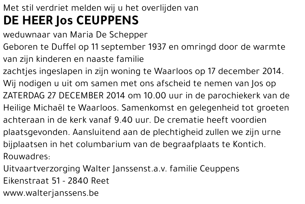 Jos Ceuppens