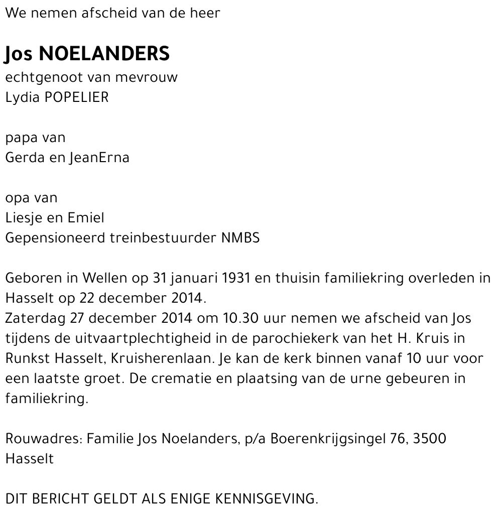 Jos Noelanders
