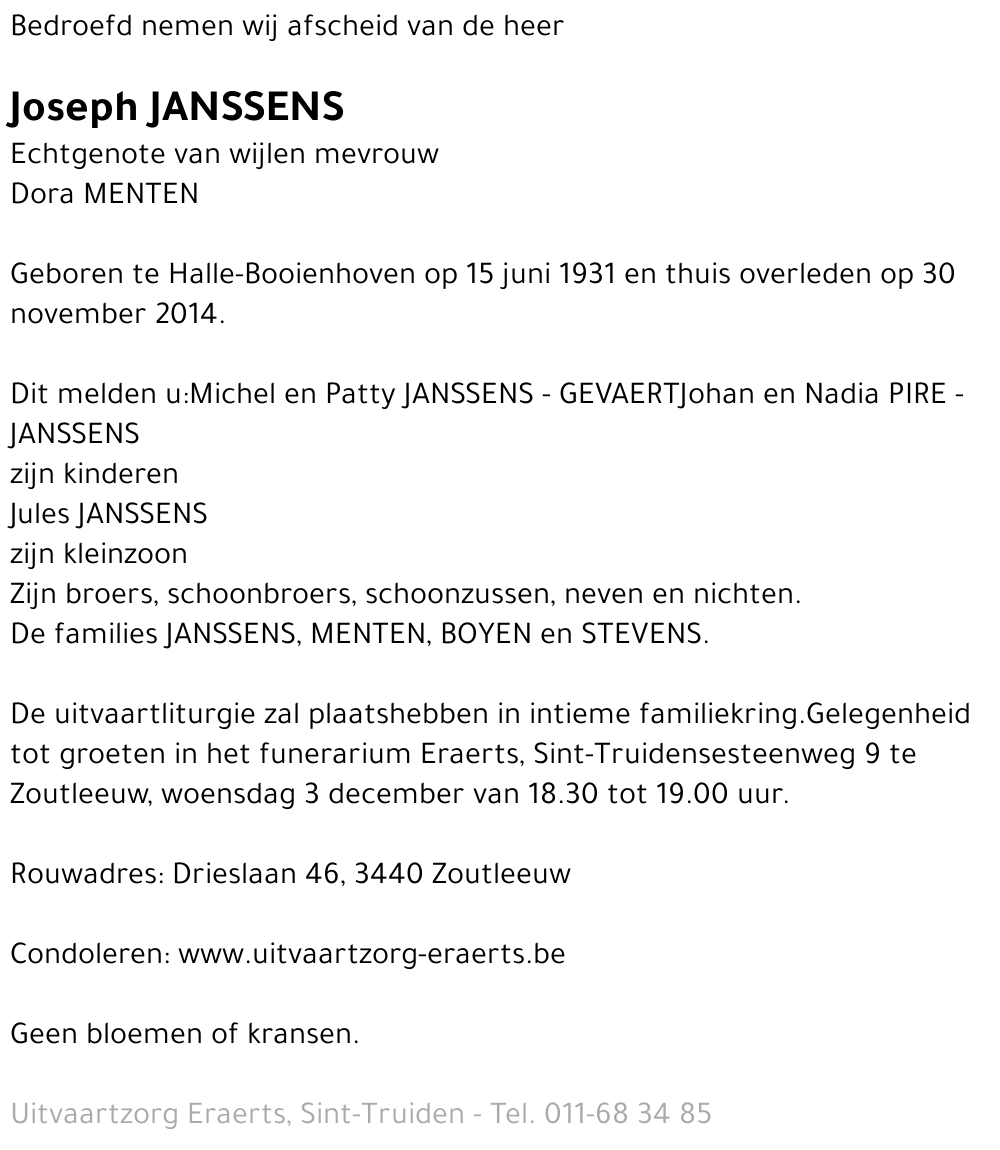 Joseph Janssens