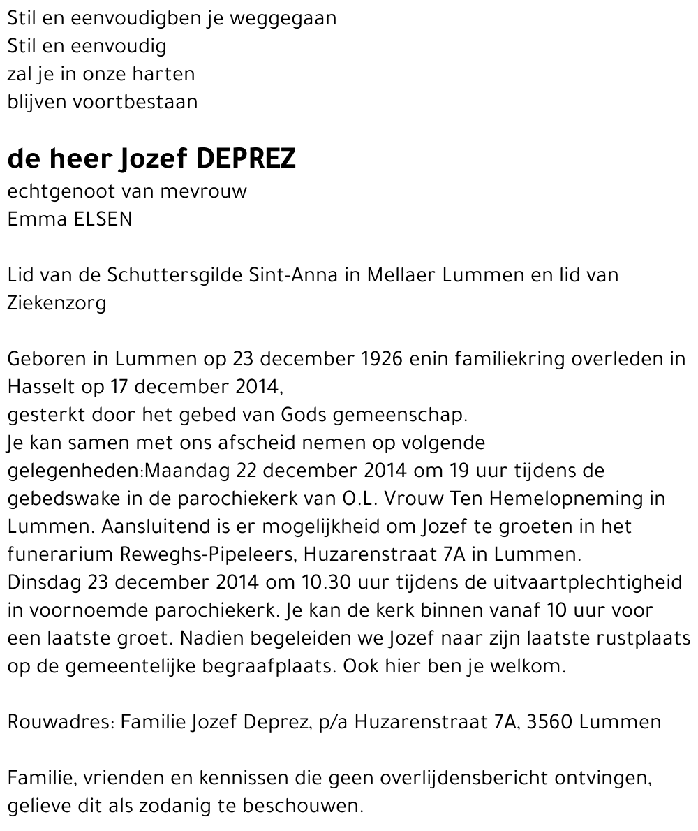 Jozef Deprez