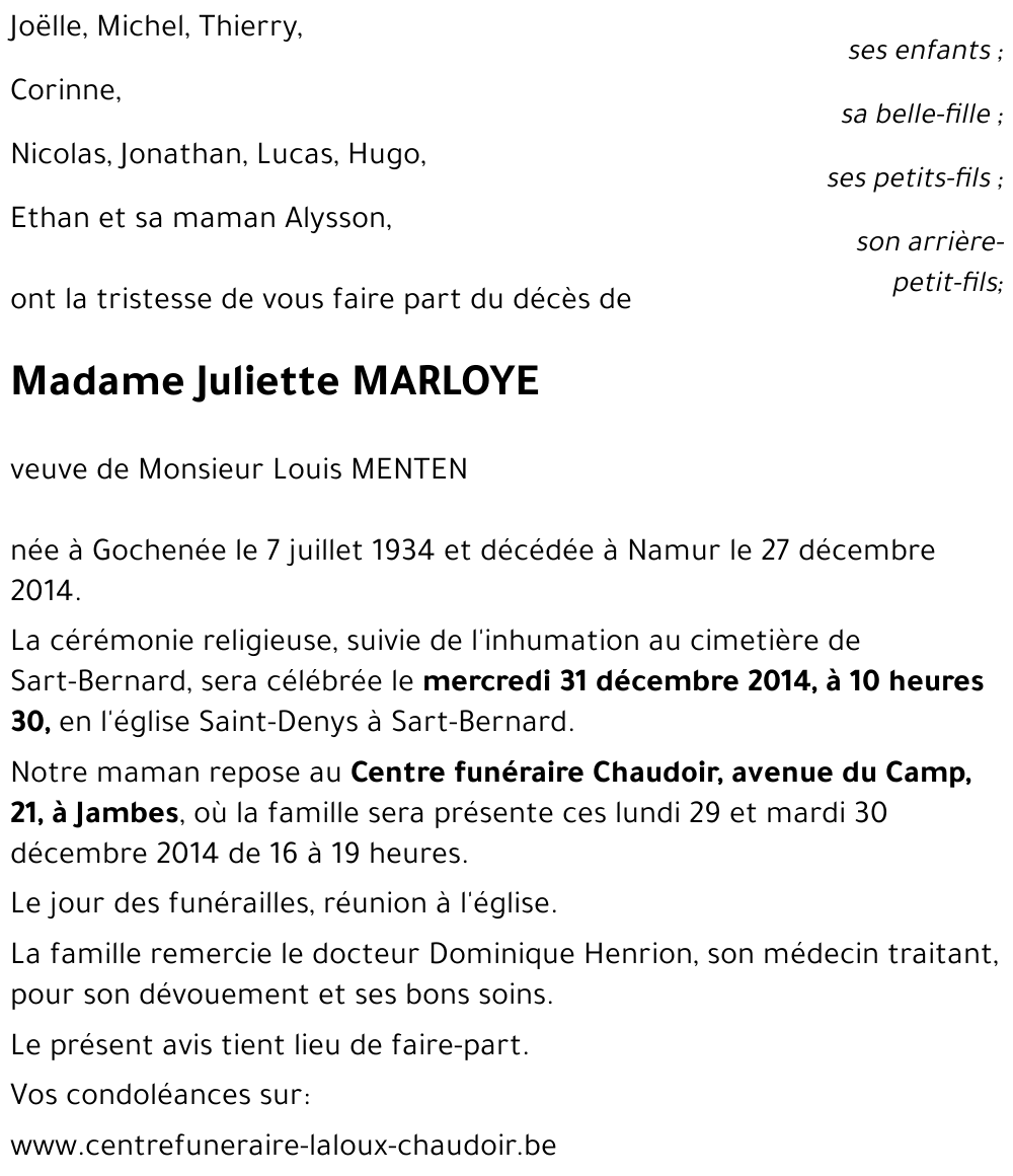 Juliette MARLOYE