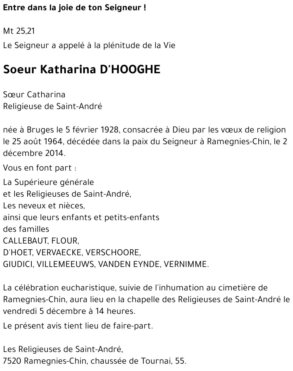 Katharina D'HOOGHE