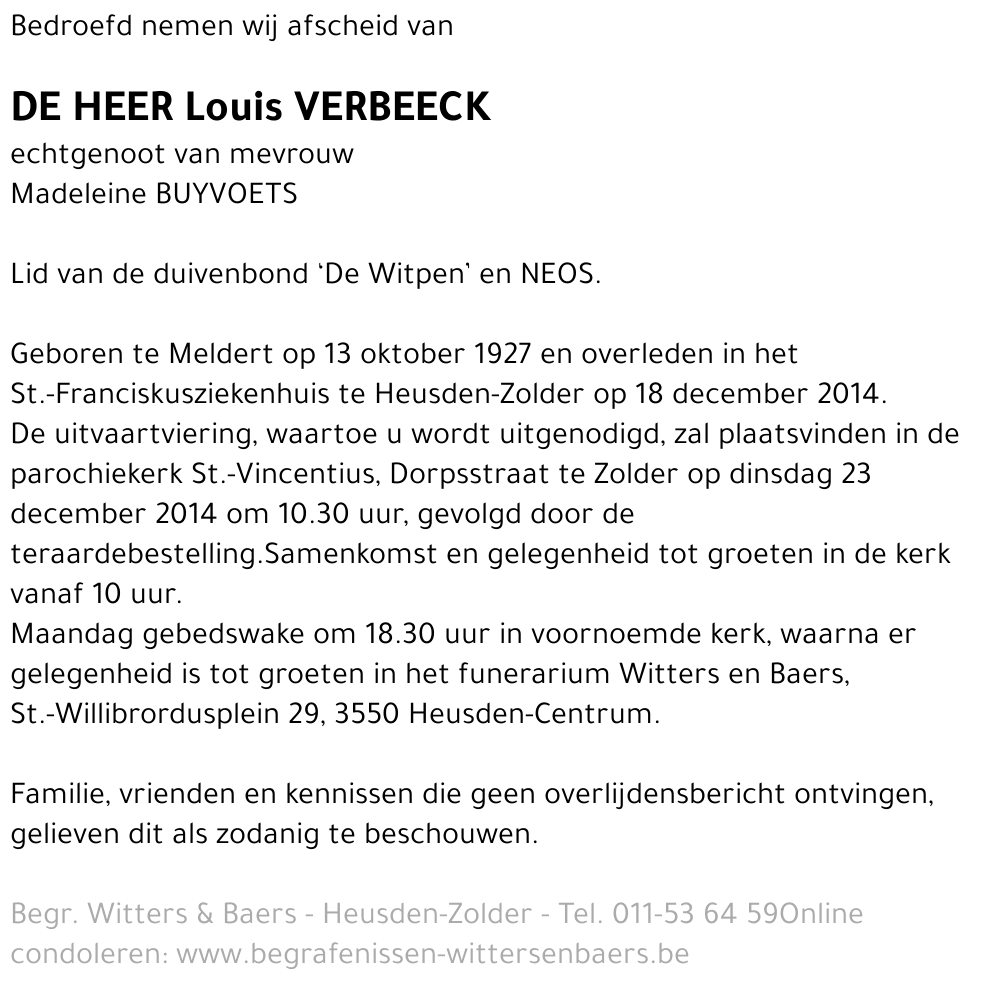 Louis Verbeeck