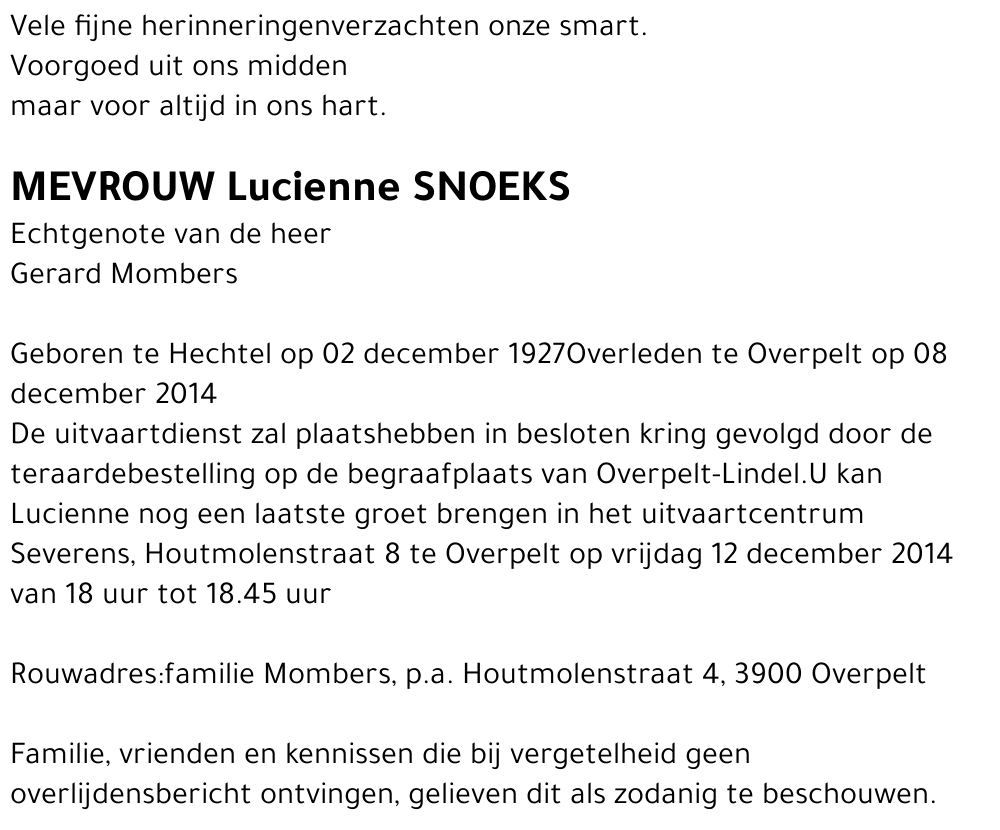 Lucienne Snoeks